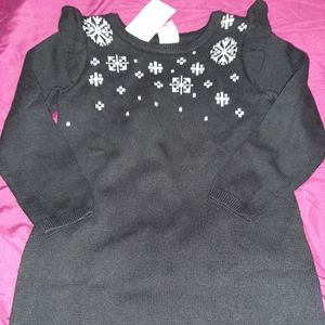 NWT Gymboree Outlet Snowflake Sweater Dress 2T NEW
